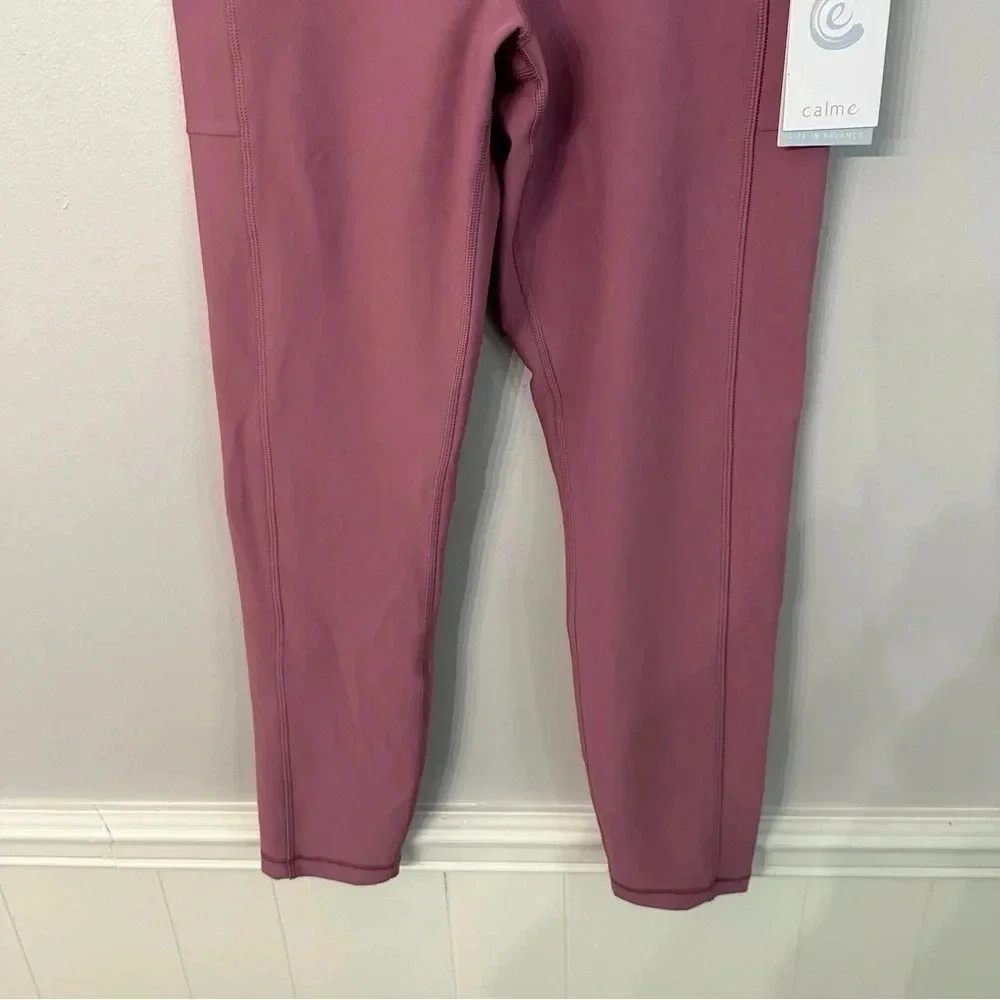 NWT Calme by Johnny Was Endurance High Waist Legging 7/8 w/ Pockets Sz Large
